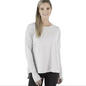 Wander By Hottotties Midweight Tie Back Tunic Heather Grey Size M